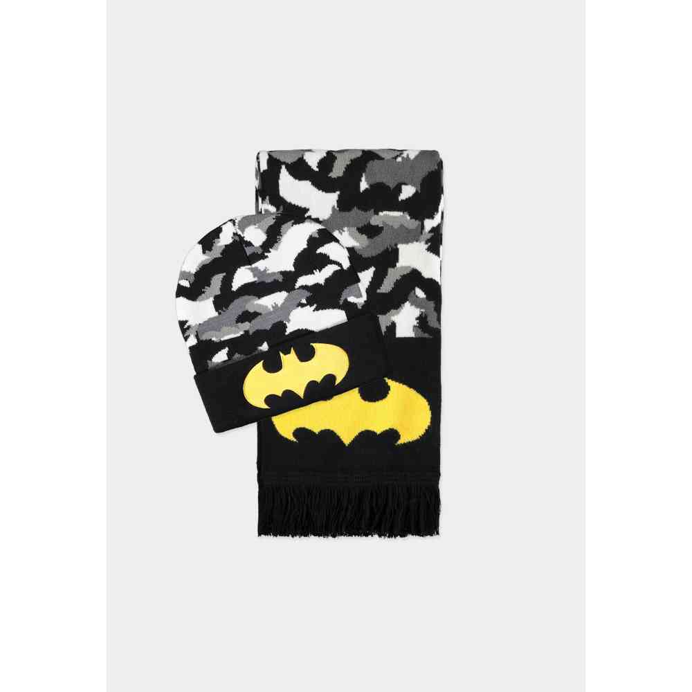 DC Comics Batman - Giftset Bonnet & écharpe - Noir
